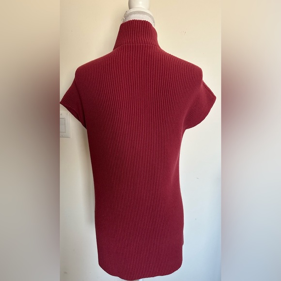 AKRIS Cashmere Long Cardigan Vest in Rose 8 M Excellent Condition - Picture 7 of 7